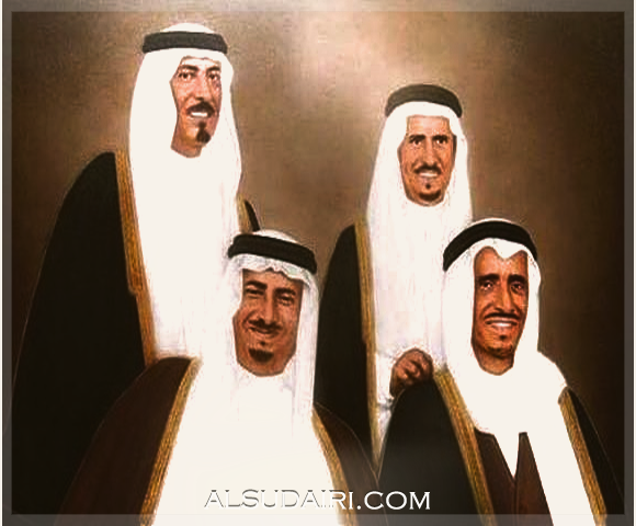 عبدالعزيز وخالد ومحمد وعبدالرحمن ابناء احمد السديري رحمهم الله