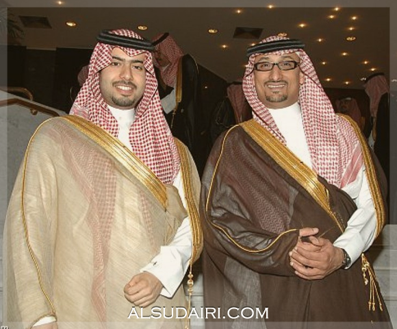 من اليمين : مشهور بن عبدالله بن مساعد السديري وثامر بن تركي بن خالد السديري حفظهم الله