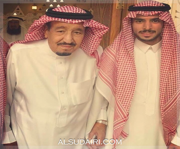 الملك سلمان وناصر بن محمد بن ناصر السديري يحفظهم الله