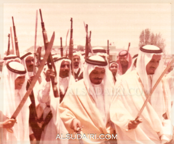 	سعود بن عبدالرحمن بن تركي السديري رحمه الله في احد الاحتفالات في منطقة الباحة
